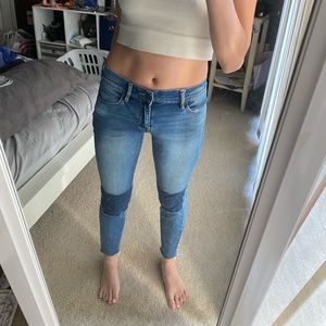 Pacsun Ankle Patch Skinny Jeans